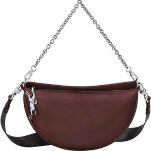 LONGCHAMP Smile Small Half Moon Leather Crossbody Bag